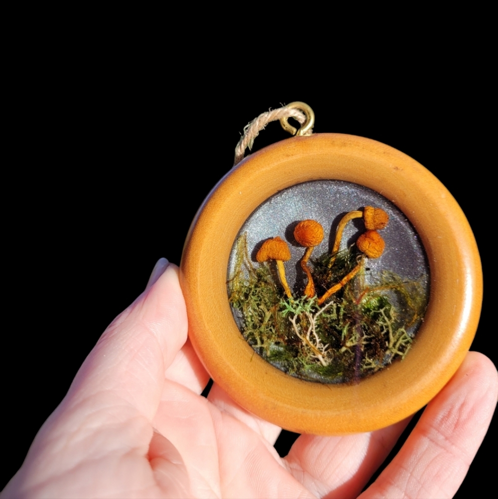 Handcrafted Mushroom Art Decor